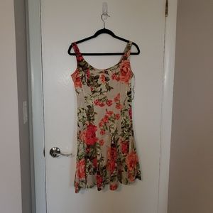 Nine west floral a line dress